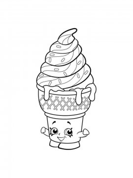 Раскраска Мороженое 59 - Бесплатно распечатать
