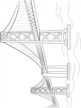 Раскраска Мост 35 - Бесплатно распечатать
