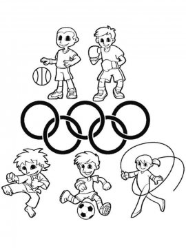 Раскраска Олимпиада 43 - Бесплатно распечатать