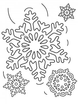 Раскраска Снежинка 30 - Бесплатно распечатать