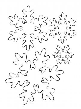 Раскраска Снежинка 33 - Бесплатно распечатать