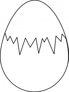 Раскраска Яйцо 19 - Бесплатно распечатать