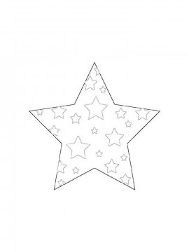 Раскраска Звезда 14 - Бесплатно распечатать