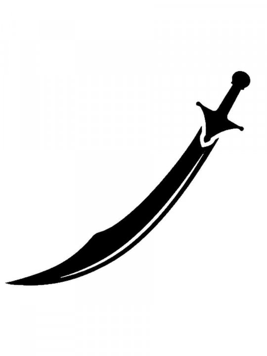 Меч черно белый. Скимитар меч. Сабля скимитар Ятаган. Арабский меч скимитар. Меч Зульфикар меч.