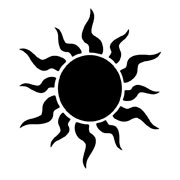 Трафареты Солнце